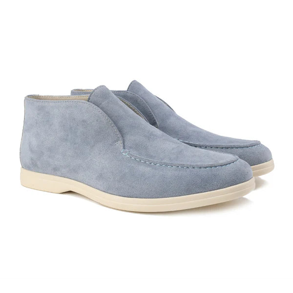 High Cut Suede Loafers Shoes