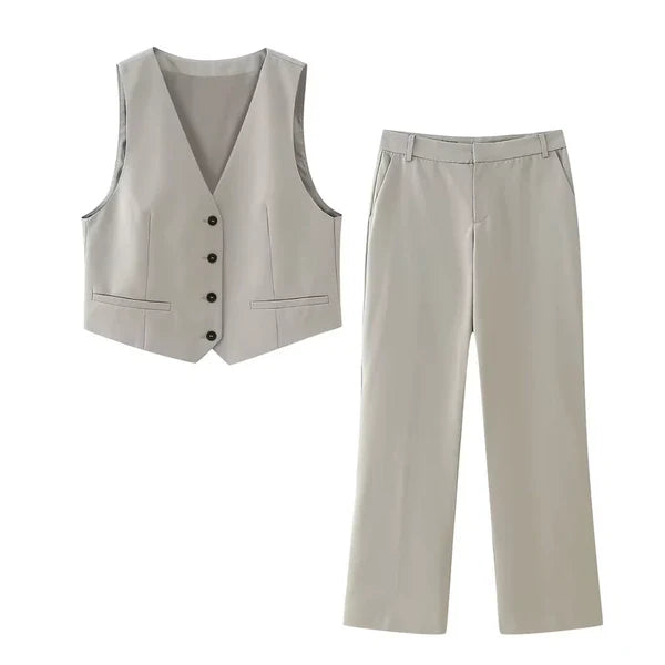 Classy Lady Set Vest and Pants