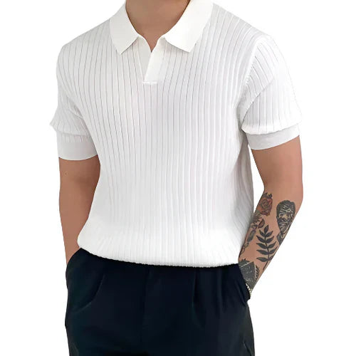 Florence Ribbed Cotton Polo