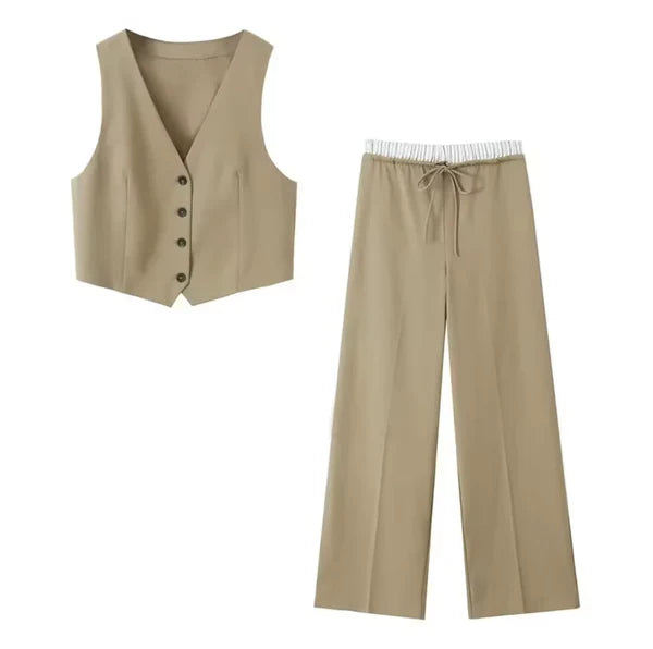 Classy Lady Set Vest and Pants